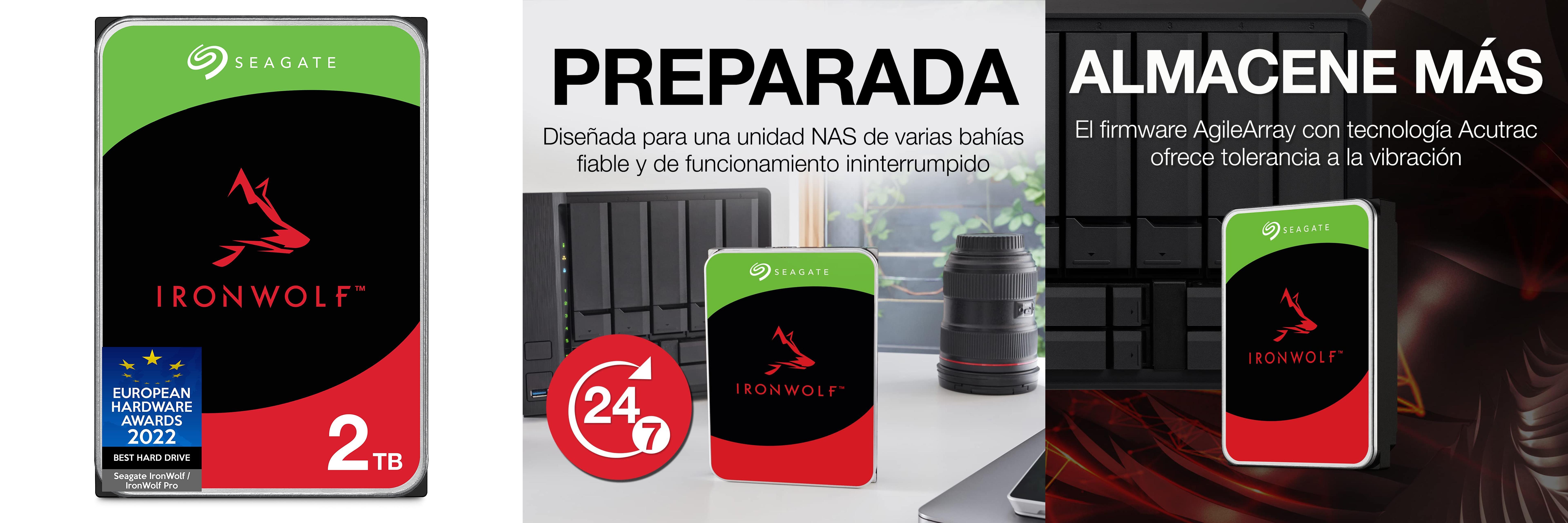 Seagate IronWolf 2TB: El disco duro interno perfecto para tu NAS de almacenamiento conectado a red
