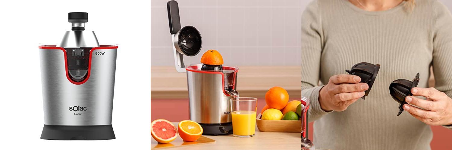 Featured image of post Exprimidor Solac Solution EX6190: Potencia de 600W, depósito de 0,65L y componentes aptos para lavavajillas
