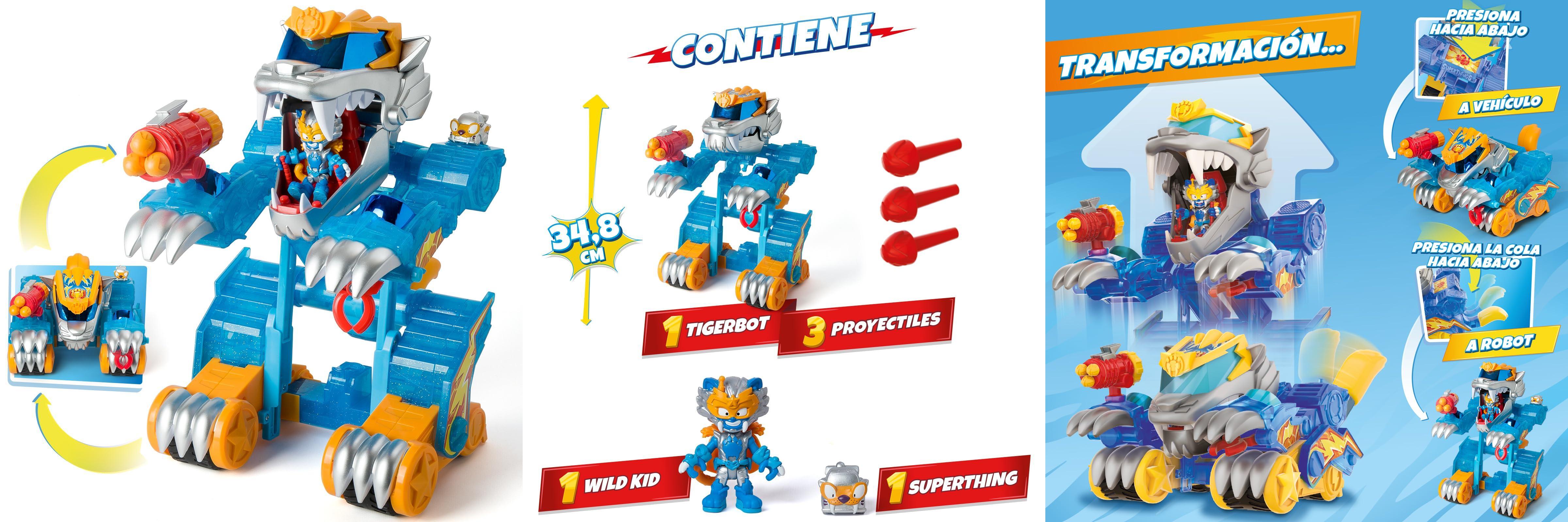 Featured image of post Descubre el increíble SUPERTHINGS Wild Tigerbot Kazoom: el juguete transformable perfecto para horas de diversión