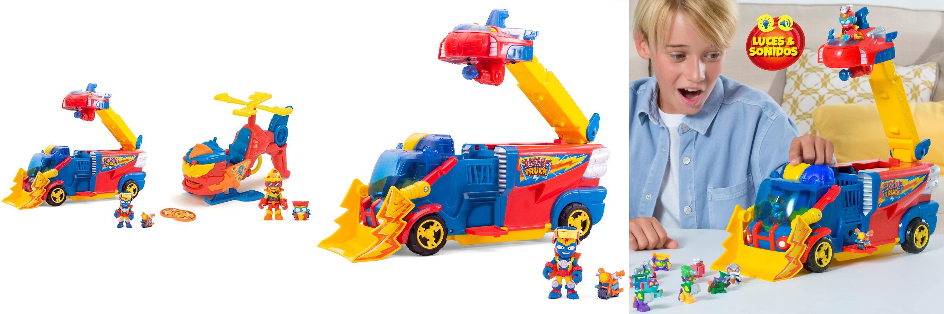 Descubre el SUPERTHINGS Rescue Truck y Pizzacopter: ¡Juguetes de acción para la diversión sin límites!