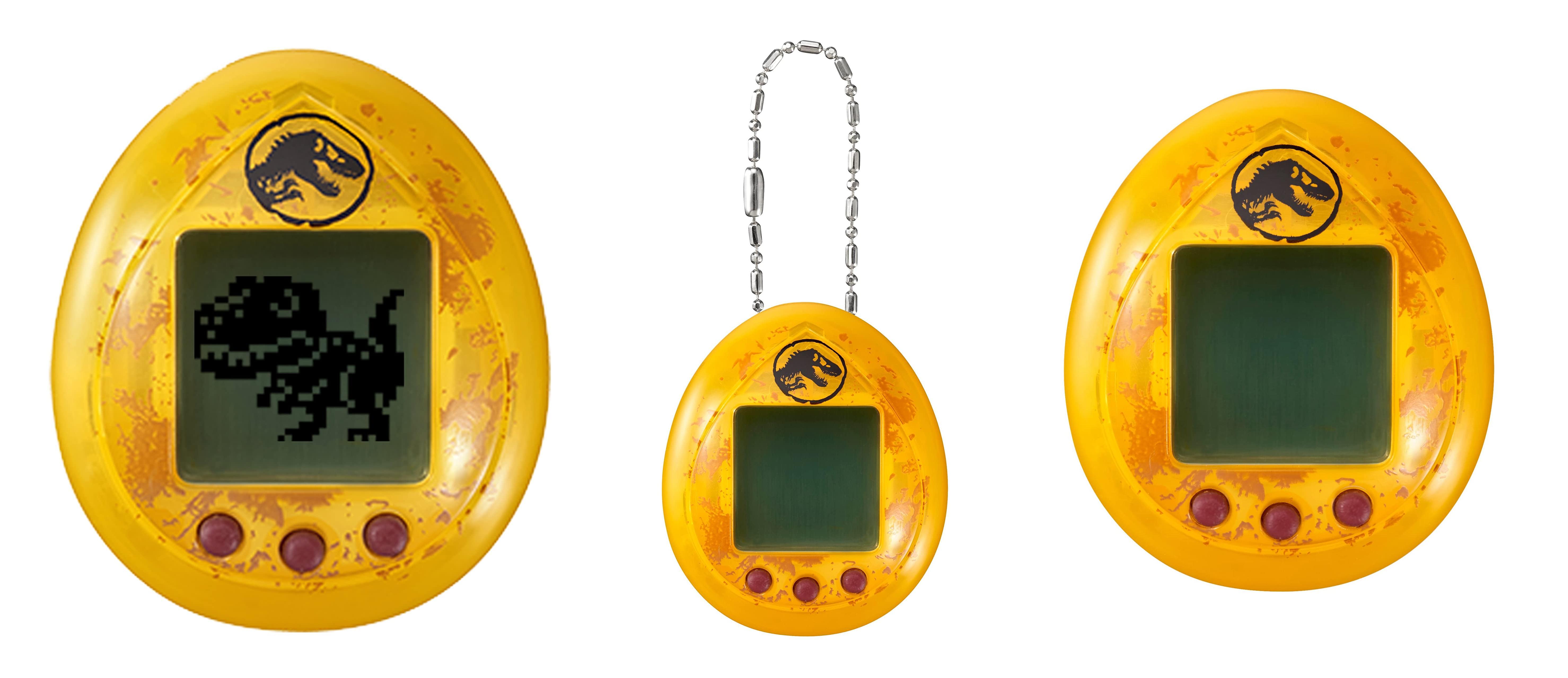 Revive la diversión de los 90 con el BANDAI Tamagotchi Nano Edition Dinosaurios electrónicos virtuales en Jurassic World-ámbar