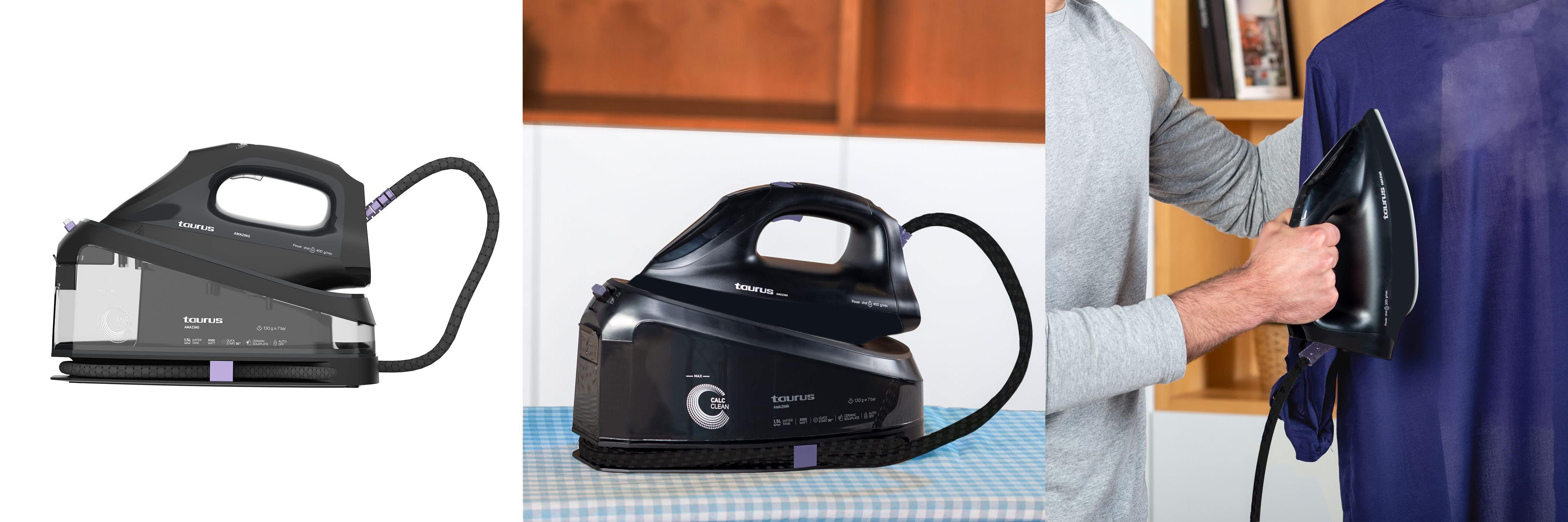 Taurus Amazing SSD3002: Centro de planchado presurizado de 7 bares - ¡Eficiencia y potencia en cada planchado!