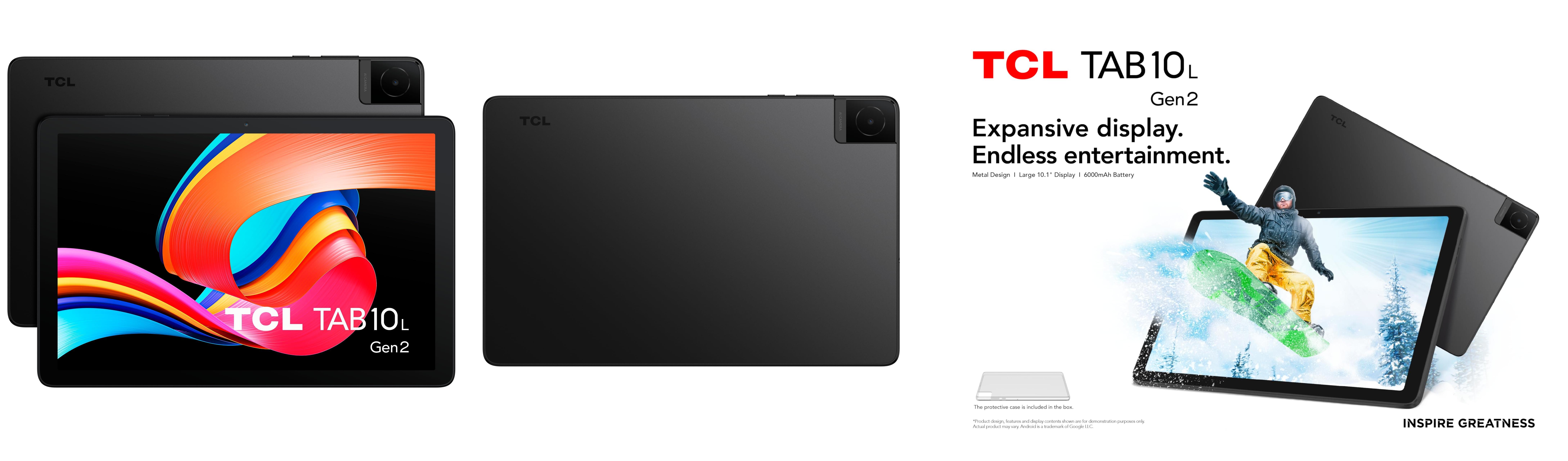 Descubre la increíble TCL 10L Gen2: una tablet HD de 10.1 con Quad-Core, 3GB RAM y batería de 6000mAh - ¡Incluye funda transparente!
