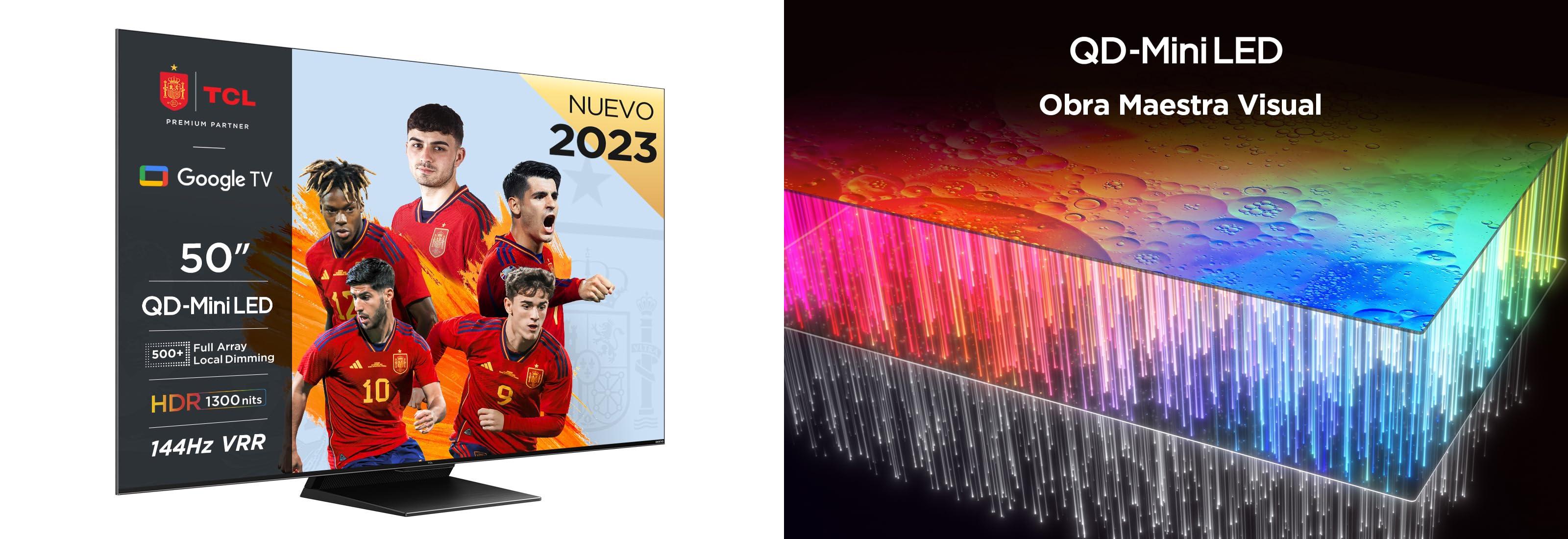 TCL 50QM8B TV MiniLED 50”: La joya de la tecnología QLED 4K HDR con Google TV y Game Master Pro 2.0