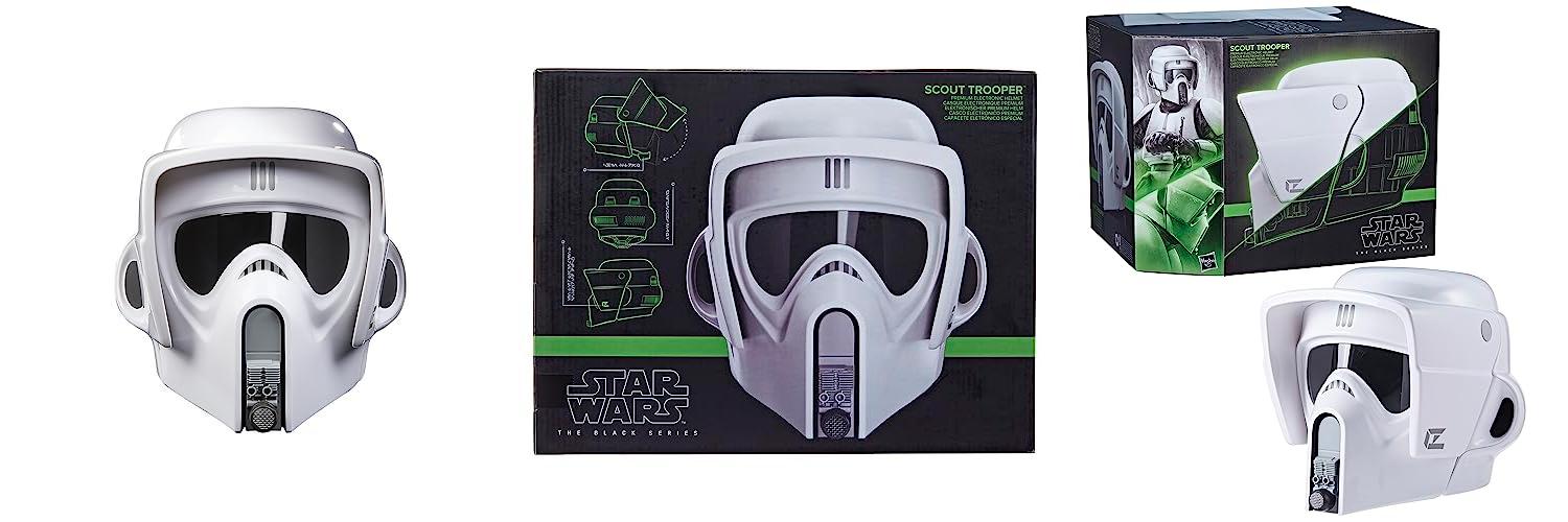 Descubre la emoción de Star Wars con el Casco Electrónico Premium de Soldado Explorador Retorno del Jedi - The Black Series