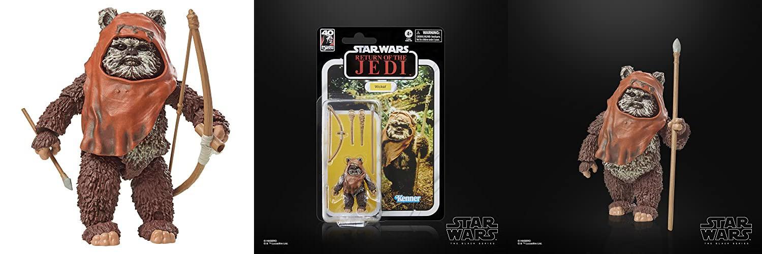Star Wars Hasbro The Black Series - Wicket - Figura de colección de 15 cm del 40 Aniversario - ¡Revive la emoción de El Regreso del Jedi!