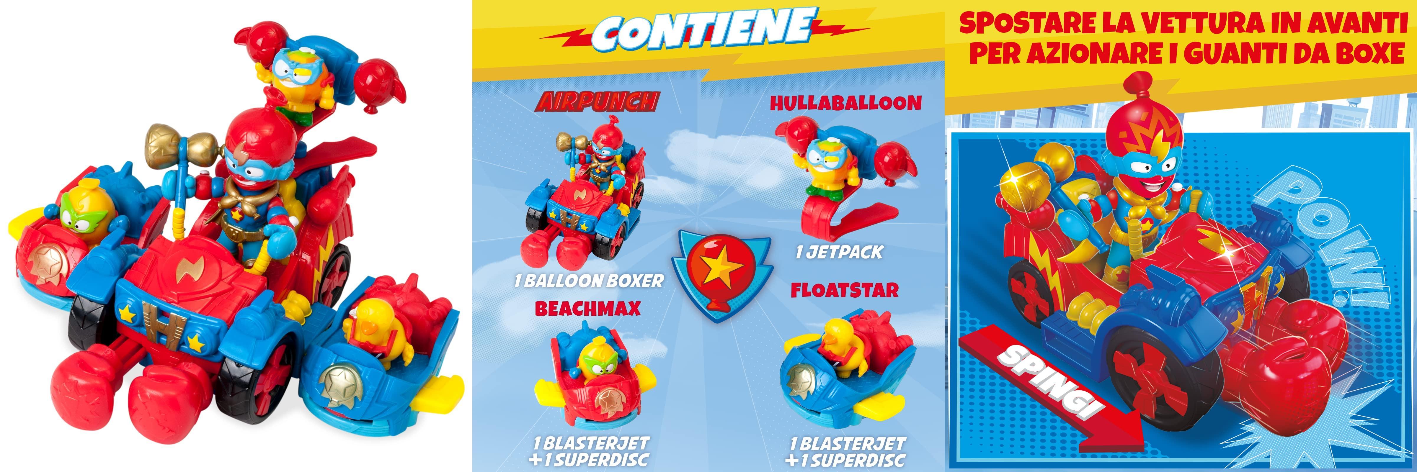 Descubre la emoción de SUPERTHINGS - Balloon Boxer con vehículo, figuras y más