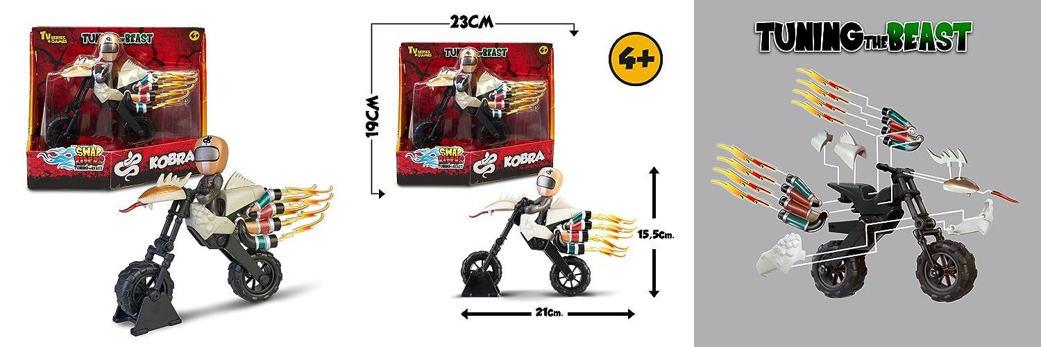 Swap Riders - Moto Kobra: ¡Diversión y emoción en 2 ruedas para niños y niñas de 4 años en adelante! 🏍️🐍