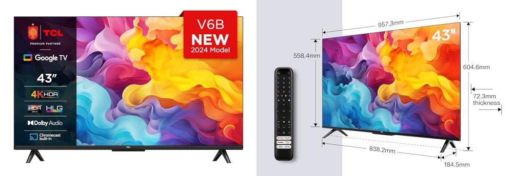 Featured image of post TCL 43V6B 43 Smart TV: Disfruta de la mejor calidad de imagen y sonido con Google TV