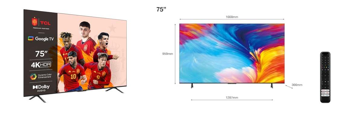 Descubre la experiencia completa con el TCL 75P639 Smart TV 4K HDR