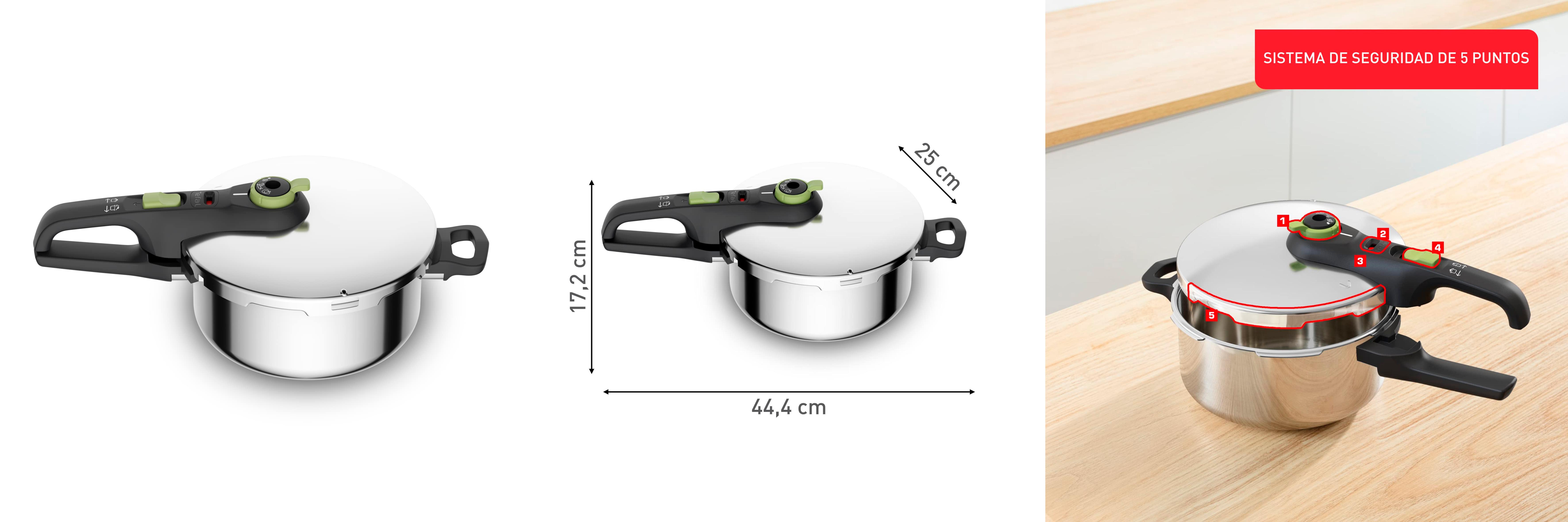 Featured image of post Descubre la eficiencia y estilo con la Olla a Presión Secure Trendy 4L de Tefal: Comidas más rápidas y deliciosas ¡Ideal para hasta 4 personas!