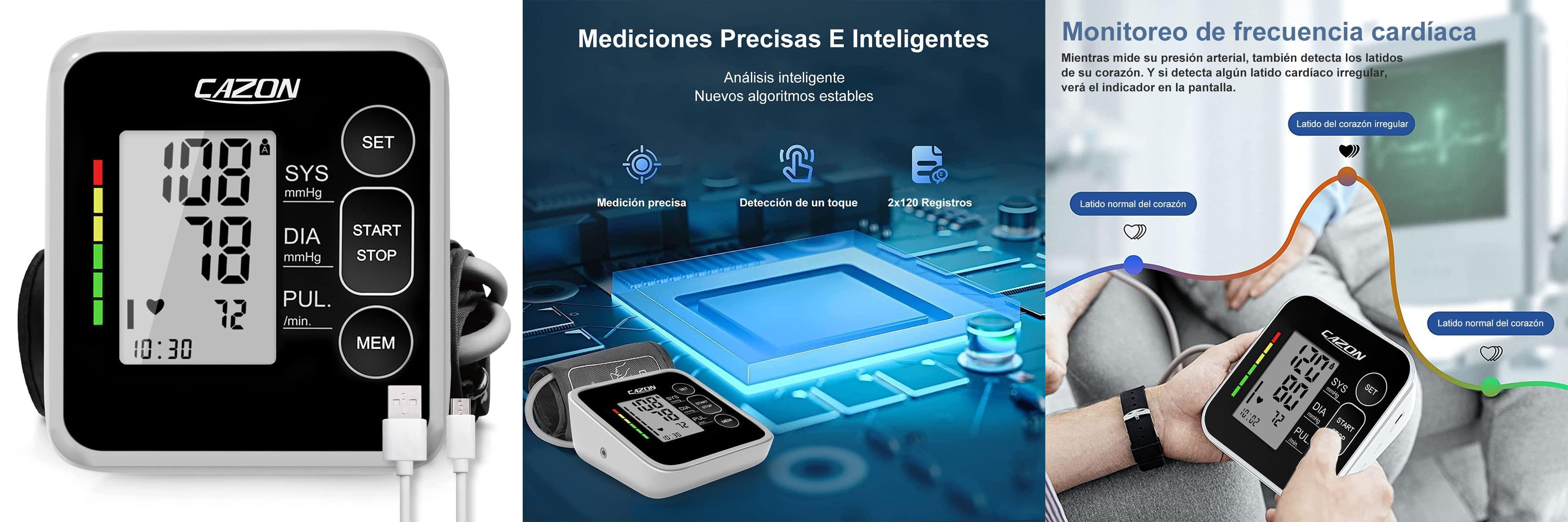 CAZON Tensiómetro de Brazo: Controla tu presión arterial en casa con precisión