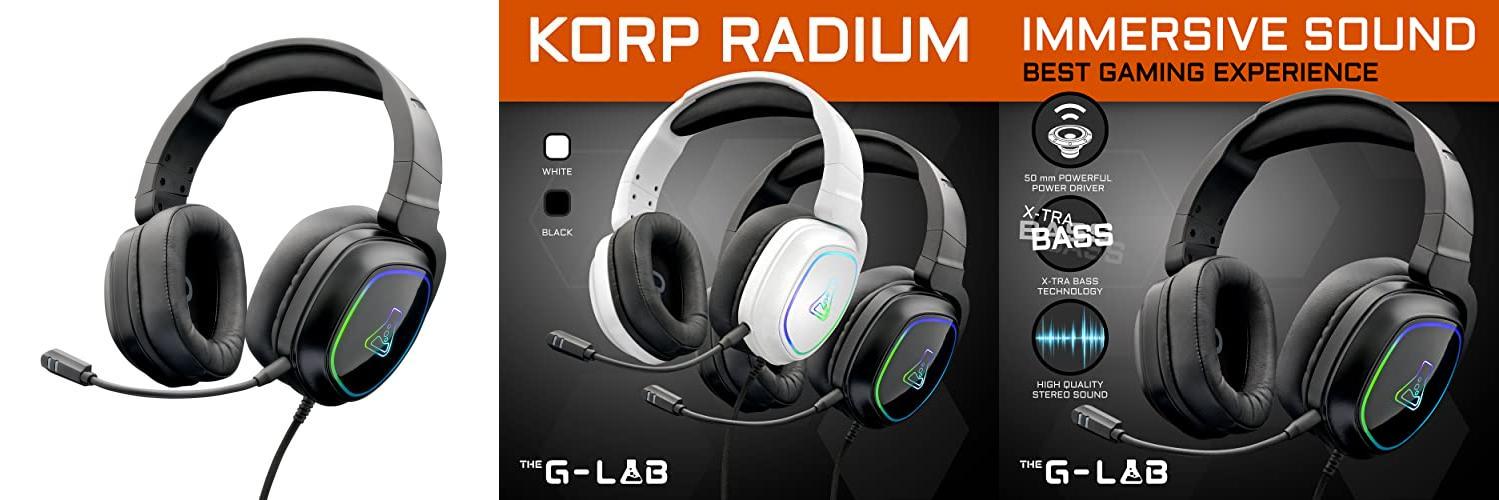 The G-Lab Korp Radium: Los Auriculares Gaming perfectos para tu experiencia de juego en PC y consolas