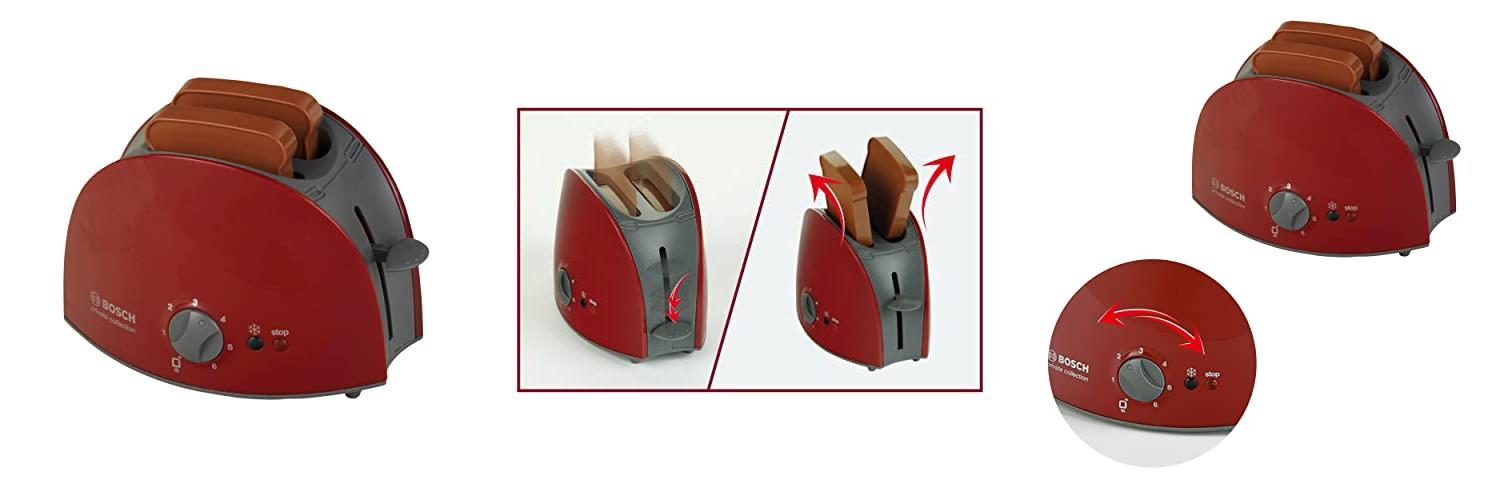 Theo Klein 9578 - Bosch Tostador: La tostadora de juguete perfecta para los pequeños chefs