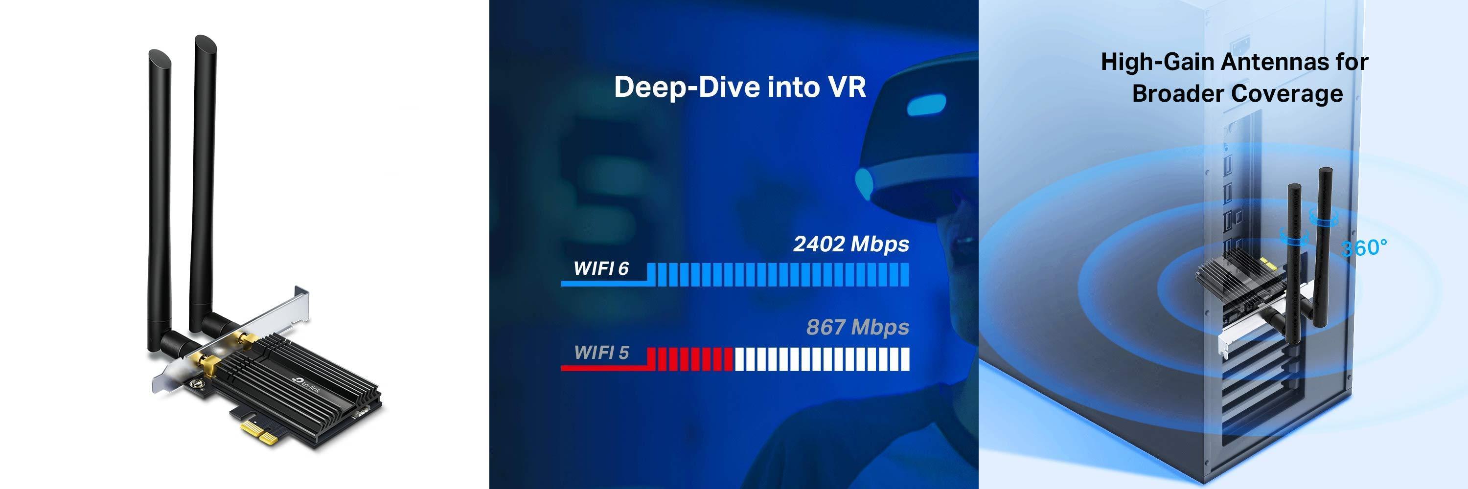 Featured image of post Descubre la Potencia del TP-Link Archer TX50E: Wi-Fi 6 y Bluetooth 5.0 en una Tarjeta de Red PCIe AX3000