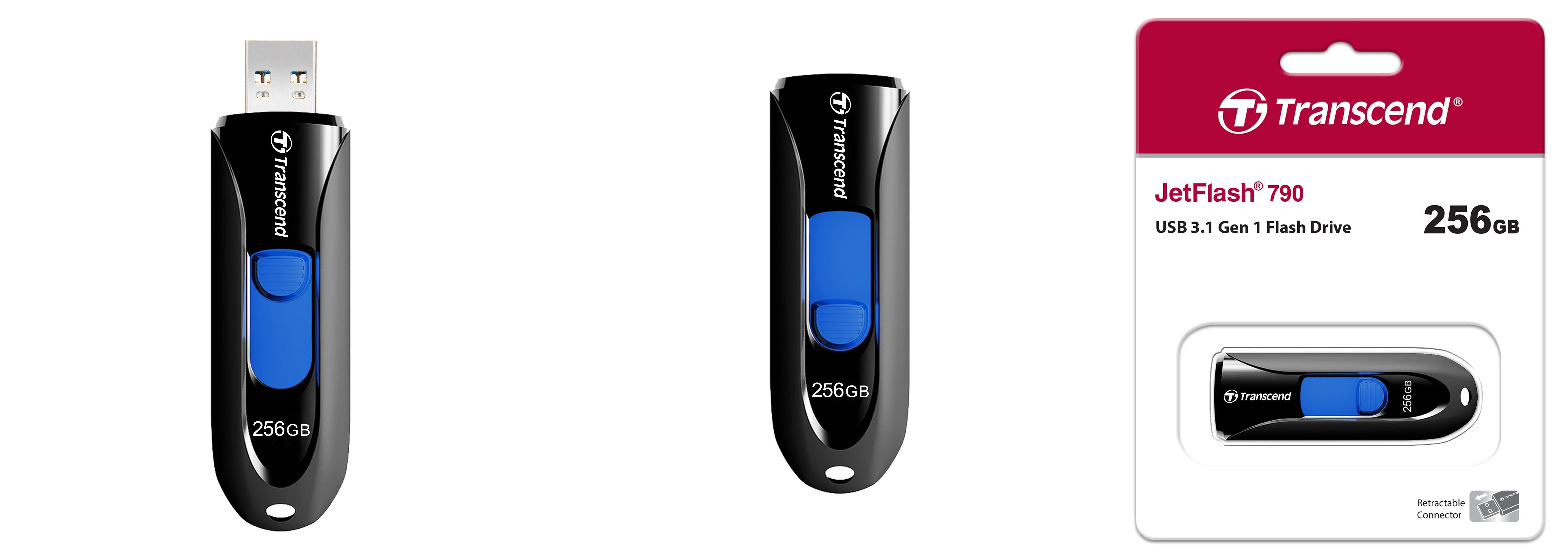 Descubre la velocidad y capacidad del Transcend USB JetFlash 790 - 256GB