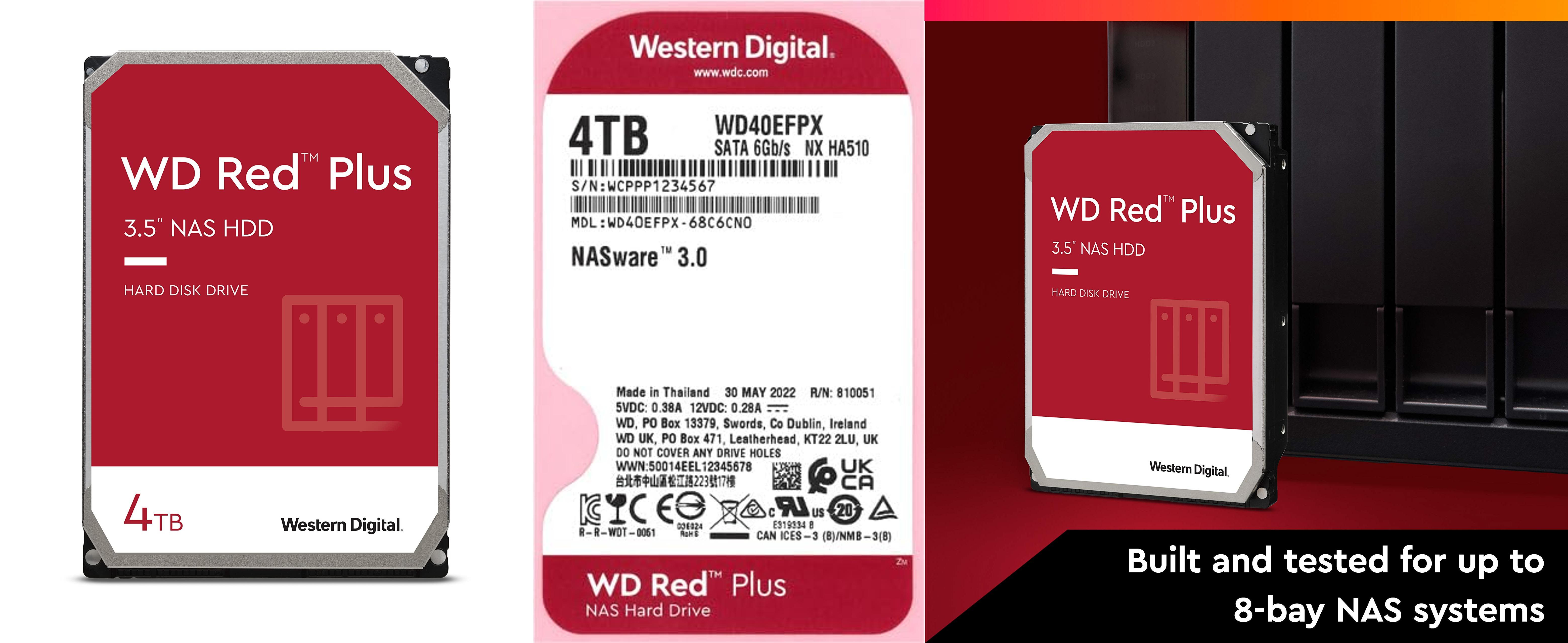 Todo lo que necesitas saber sobre el disco duro interno WD Red Plus 4TB NAS 3.5