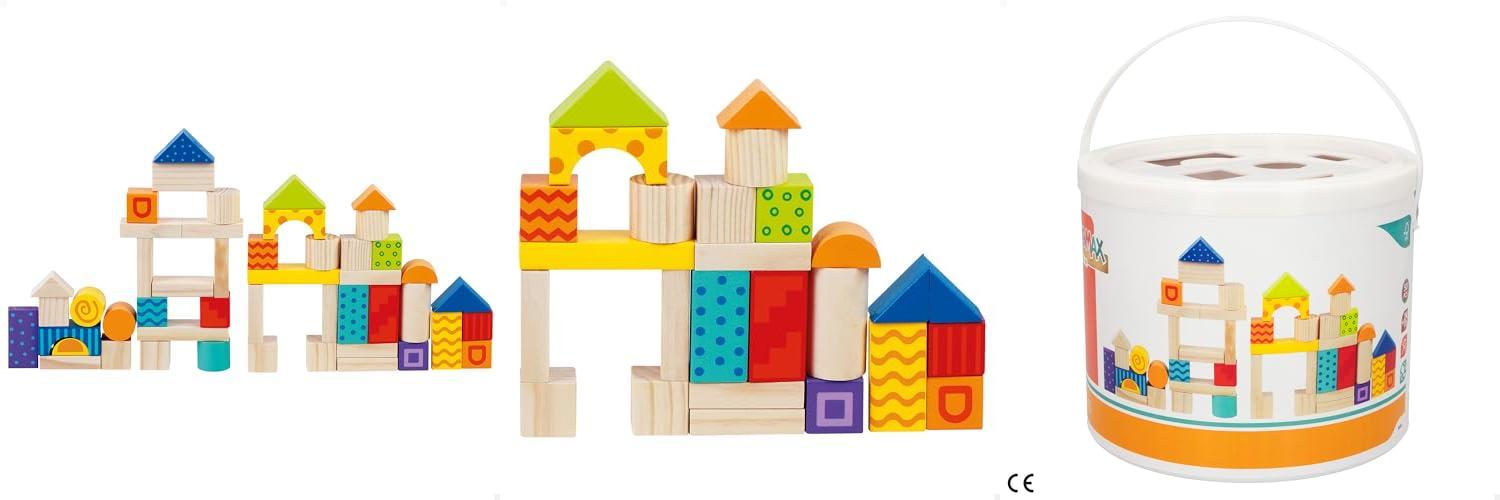 Featured image of post WOOMAX: Juegos de construcción ideales para niños de 24 meses ¡Diviértete creando con estas 50 piezas encajables!