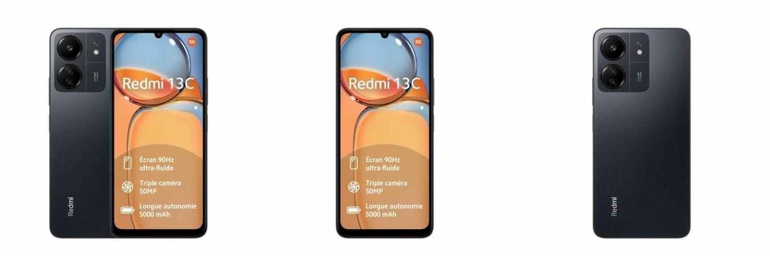 XIAOMI Redmi 13C 256Go Noir: El Smartphone Android con Memoria de 8GB RAM y Pantalla de 6.74”