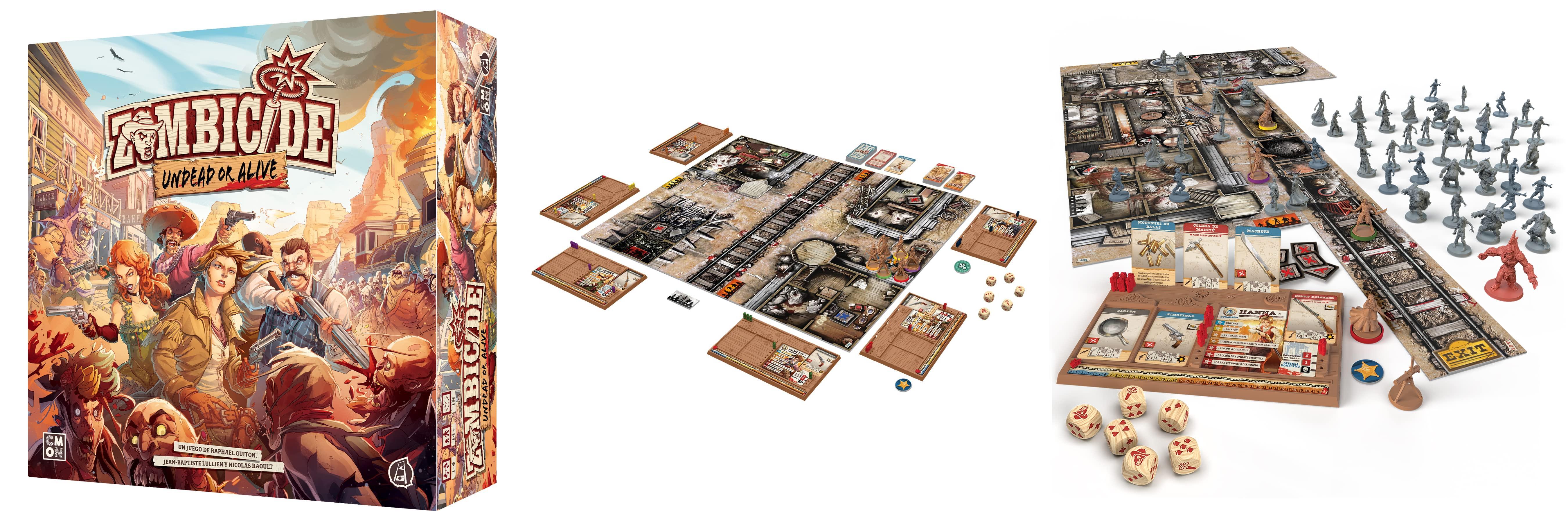 Descubre la emoción del Salvaje Oeste en Zombicide: Undead or Alive - ¡Juego de mesa cooperativo imprescindible!